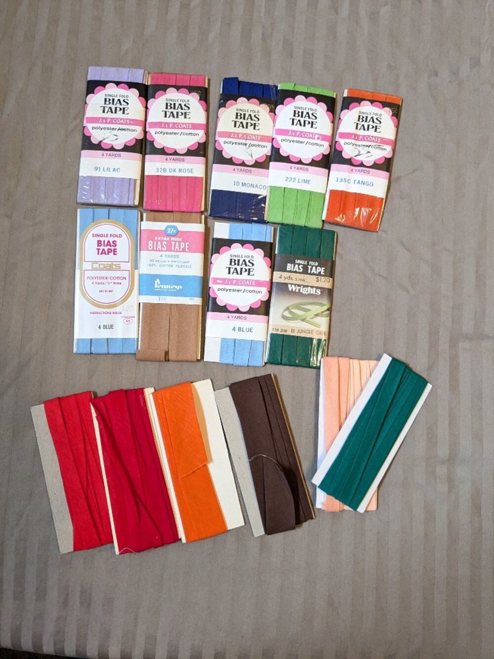 Single Fold Bias Tape Multiple Packages
